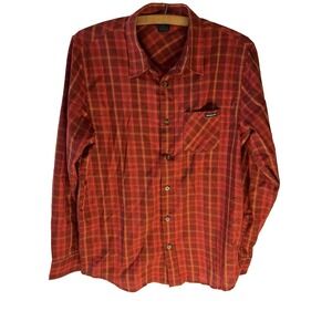 Oakley Flannel Plaid‎ Long Sleeve Men Shirt S Logo Button Up Outdoor